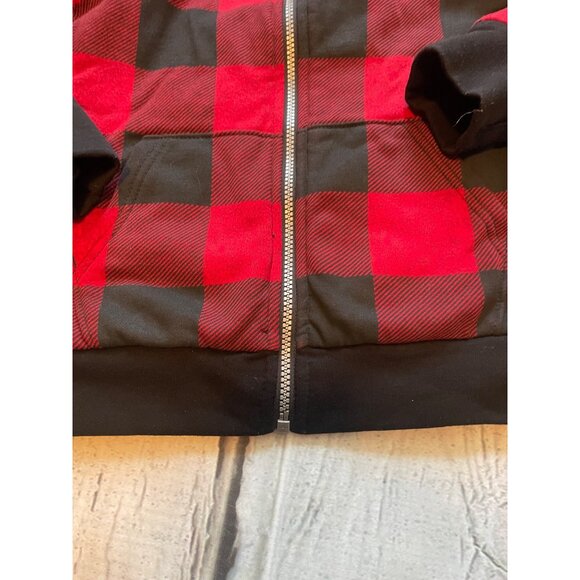 Buffalo plaid fleece-lined coat - Picture 3 of 3